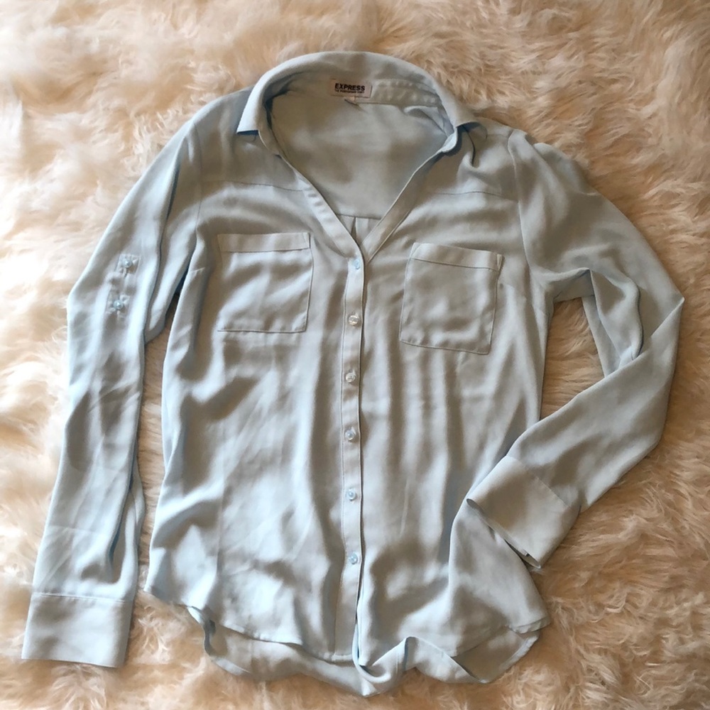 Express Button Down Blouse
